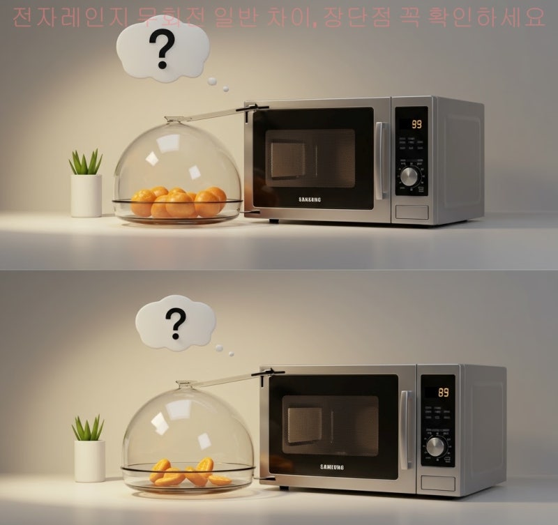 전자레인지 무회전 일반 차이, 장단점 꼭 확인하세요