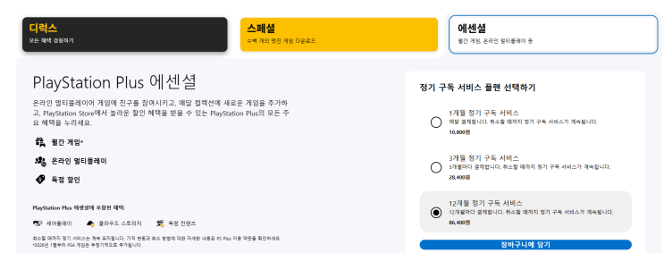 나에게 맞는 플레이스테이션 플러스(PS Plus) 구독 서비스