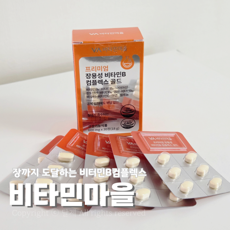 장까지 가는 장용성 고농축비타민B 비타민마을 데일리루틴 후기