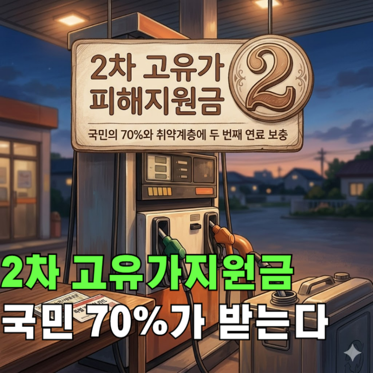  "국민 70%"가 받는 2차 고유가지원금_대상, 금액, 신청일 한 번에