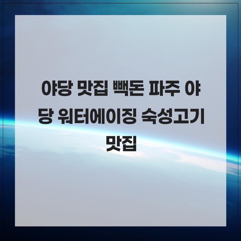 빽돈 파주야당점 사진 3
