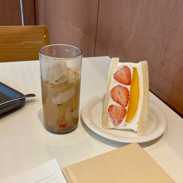  부천 역곡 카페 분더커피바 재방문 커피 과일산도 맛집