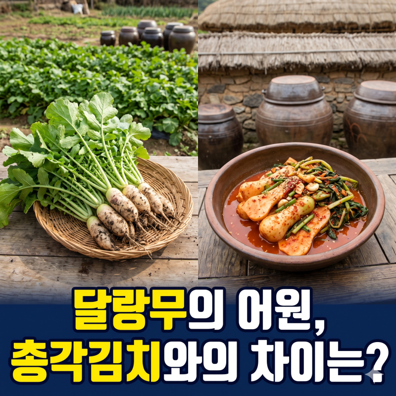 달랑무의 어원, 총각김치와의 차이는?