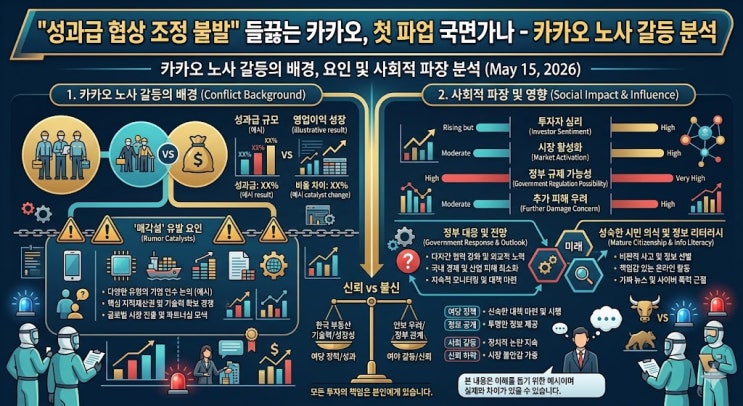 “성과급 협상 결렬” <b>카카오</b>, 창사 이래 <b>첫 파업</b> 현실화되나