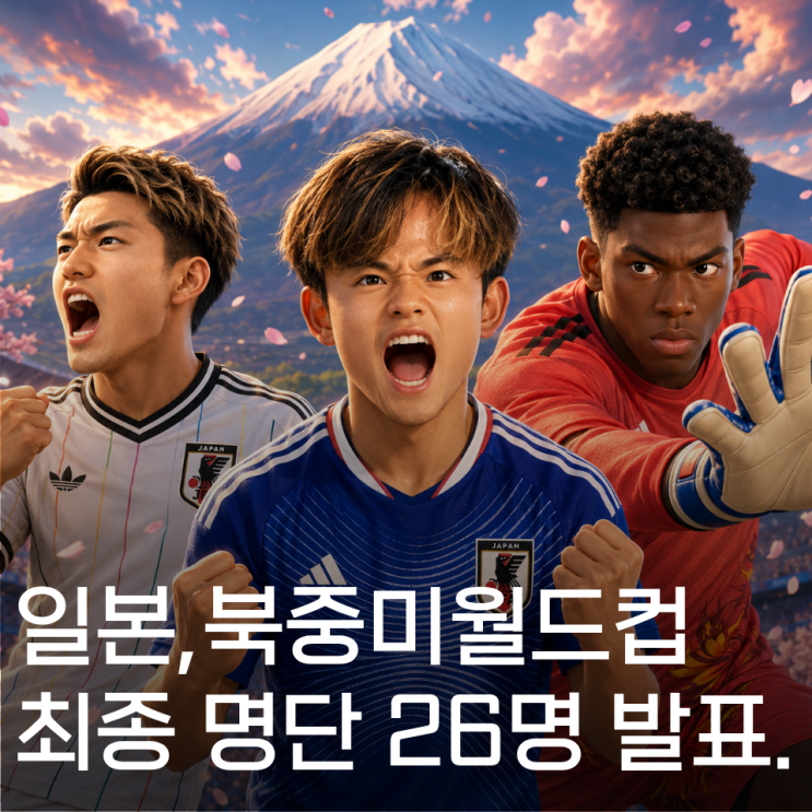 미토마 <b>부상 낙마</b>한 일본 대표팀, 월드컵 최종 명단 26명 발표!