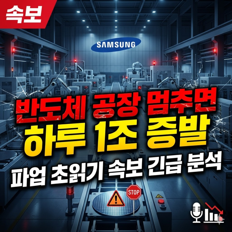  삼성전자 총파업 초읽기? 성과급 갈등 원인부터 반도체 시장 100조 손실 위기까지 총정리