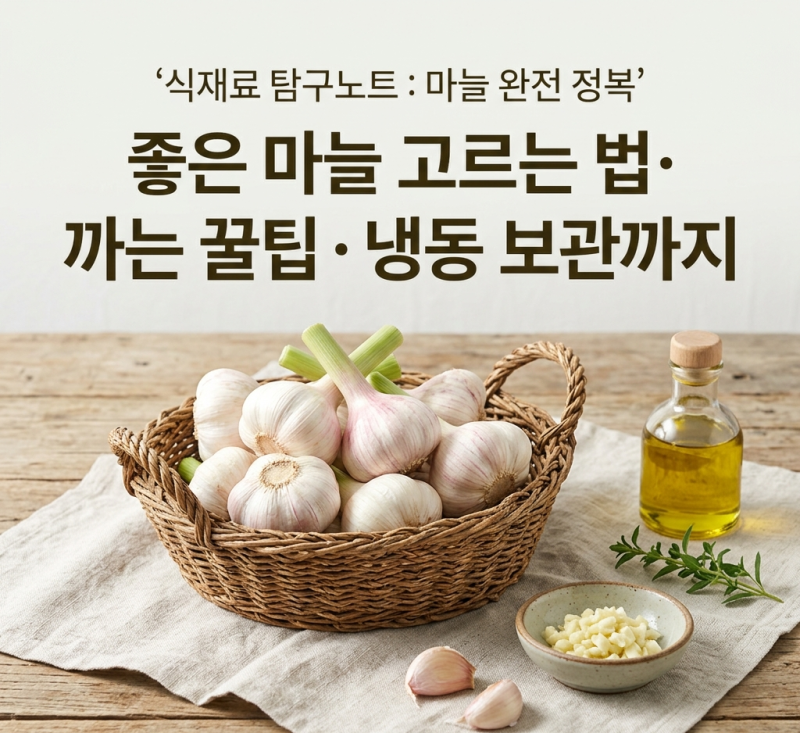 햇마늘 지금이 가장 맛있을 때!보관부터 냉동 꿀팁까지
