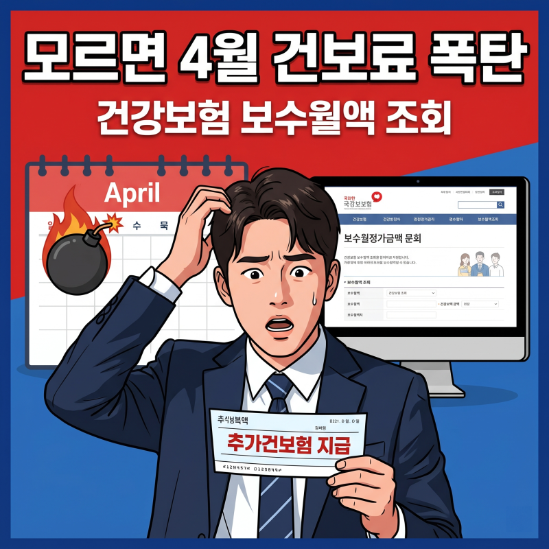 건강보험 보수월액 조회 방법, 실제 월급과 다르게 나오는 이유는?