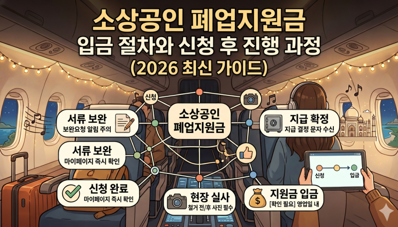 소상공인 폐업지원금 희망리턴패키지 입금 절차와 신청 후 진행 과정 (2026 최신 가이드)