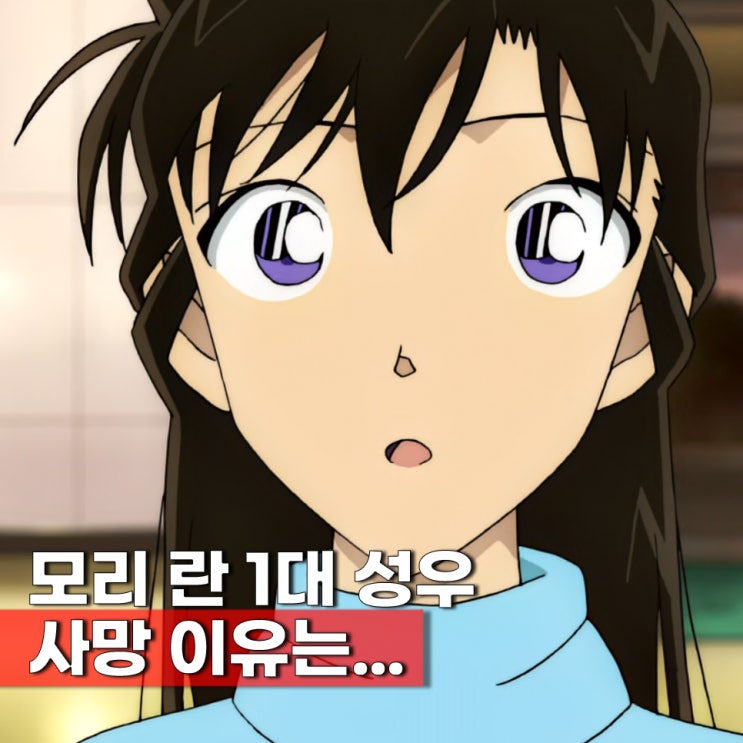  명탐정 코난 모리란(유미란) 성우 야마자키 와카나 사망 애니 참여 출연작 소개