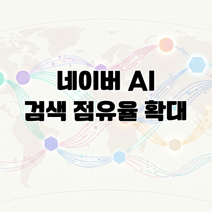  네이버 AI 검색 점유율 확대 대화형 에이전트 전환 및 인프라 장악