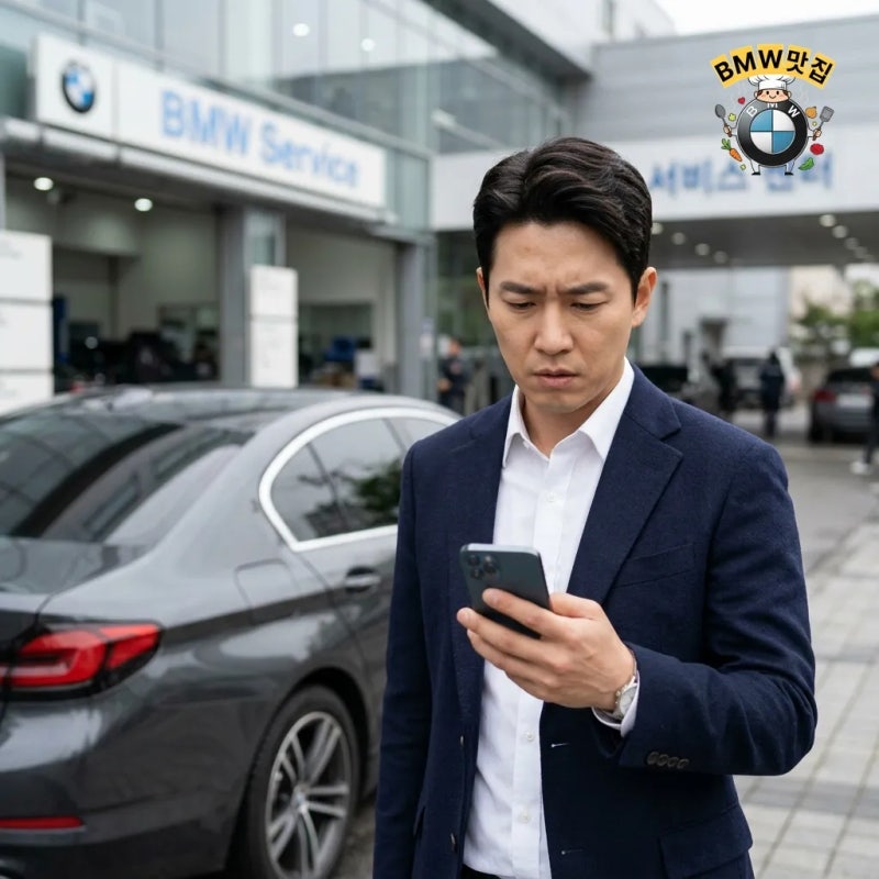 BMW G30 5시리즈 냉각수 부족 경고등 누수 증상, 워터 커넥터 무상 수리 받는 방법