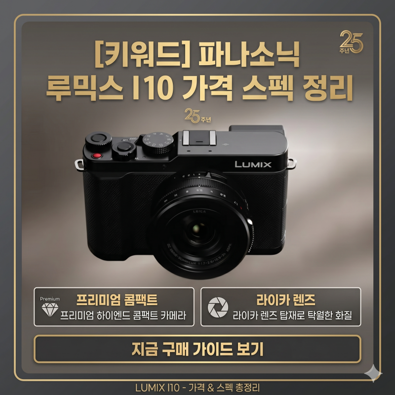 파나소닉 루믹스 L10 출시 가격 스펙 정리 | 프리미엄 하이엔드 콤팩트 카메라 추천 (FT. 라이....