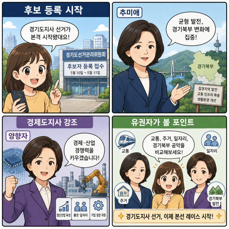 경기도지사 후보 등록 시작, 추미애와 양향자 맞대결 왜 주목받나