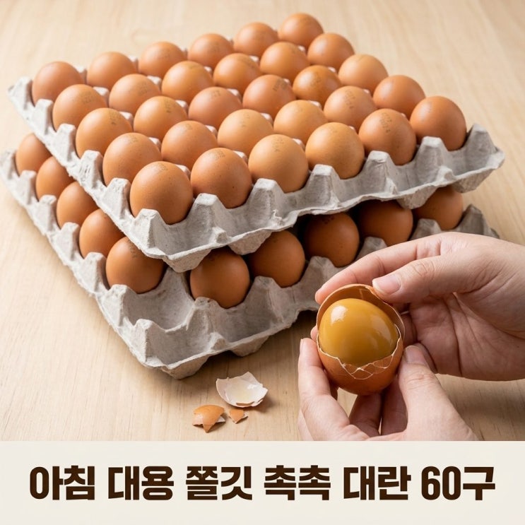  아침 대용 간식 추천 쫄깃 촉촉 구운계란 구운란 대란 30구+30구 (총 2판) 리뷰