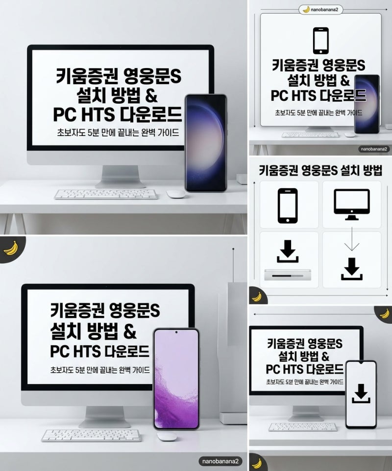 키움증권 영웅문S 설치 방법 PC HTS 다운로드