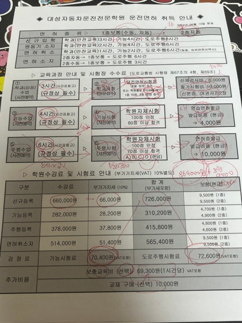 [운전일기1] 대전 대성운전면허학원 등록