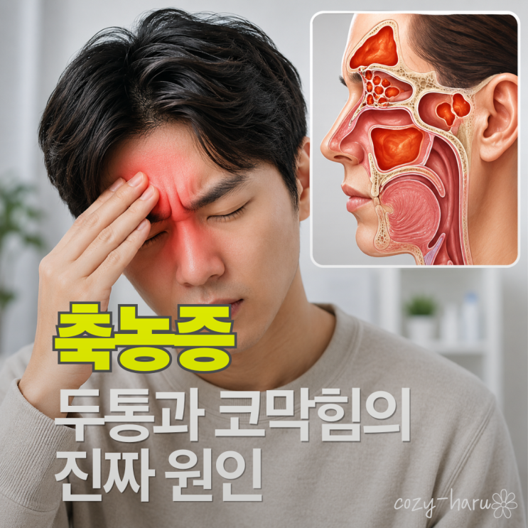  MRI 찍었더니 축농증(부비동염), 두통과 코막힘의 진짜 원인