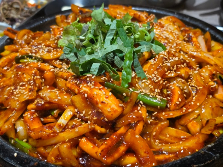  평택 용죽 저녁식사 추천｜매콤한 오징어볶음 맛집 해탄