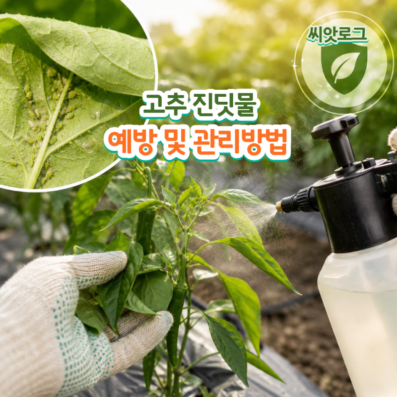 고추 진딧물 예방 및 관리방법, 발생 초기 막아야 수확량이 달라집니다
