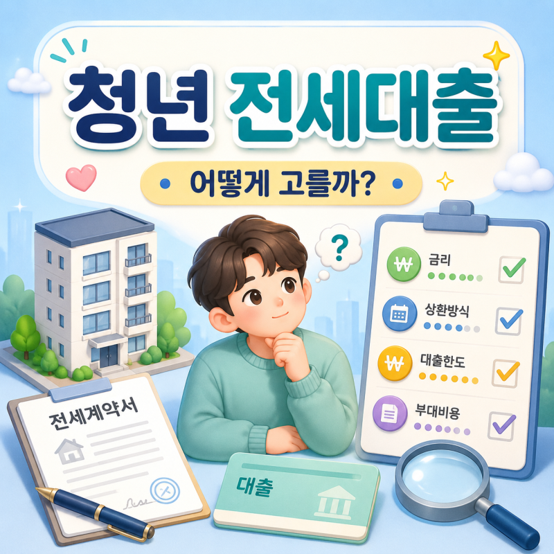 청년 전세대출 종류, 나에게 맞는 상품은 어떻게 고를까?