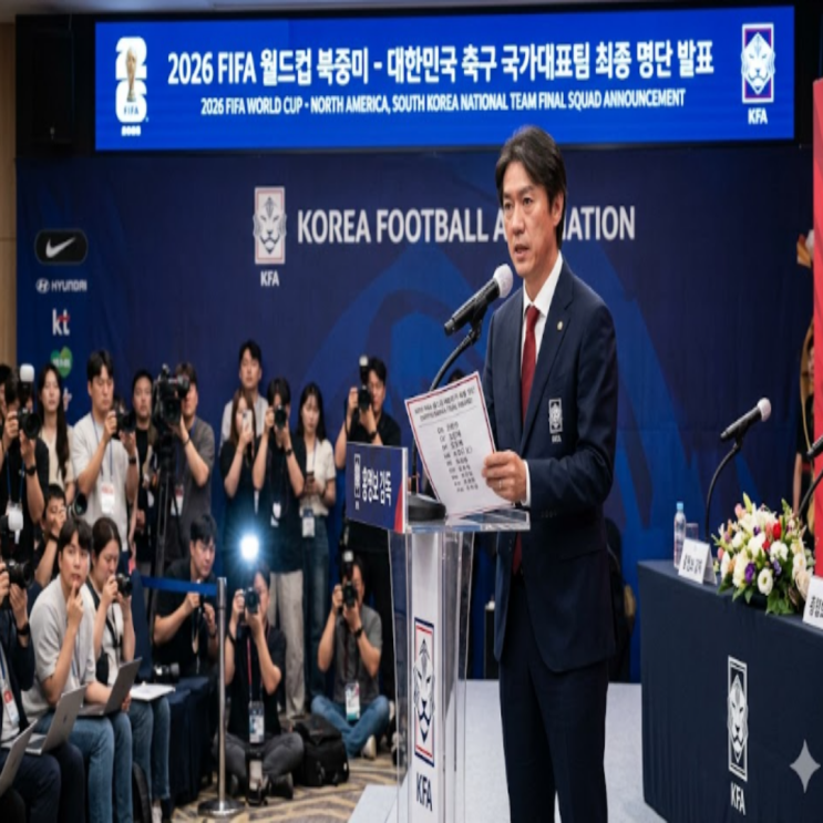 홍명보호 북중미월드컵 대한민국 최종명단 26인 발표!! 손흥민-이강인 등 대부분 예상선수 발탁!! 이기혁, 이동경이 뽑혔고, 이승우, 조현택은 불발!! 32강 목표라는데가능할까??