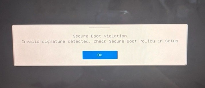 [ MSI 노트북 Secure Boot Violation 오류 해결 후기 ] 배터리 방전 후 부팅 안 됨, SSD 인식 문제, VMD ....