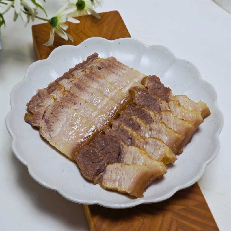 10분 초간단 압력솥 라면스프수육 만들기 돼지 삼겹살 요리 레시피