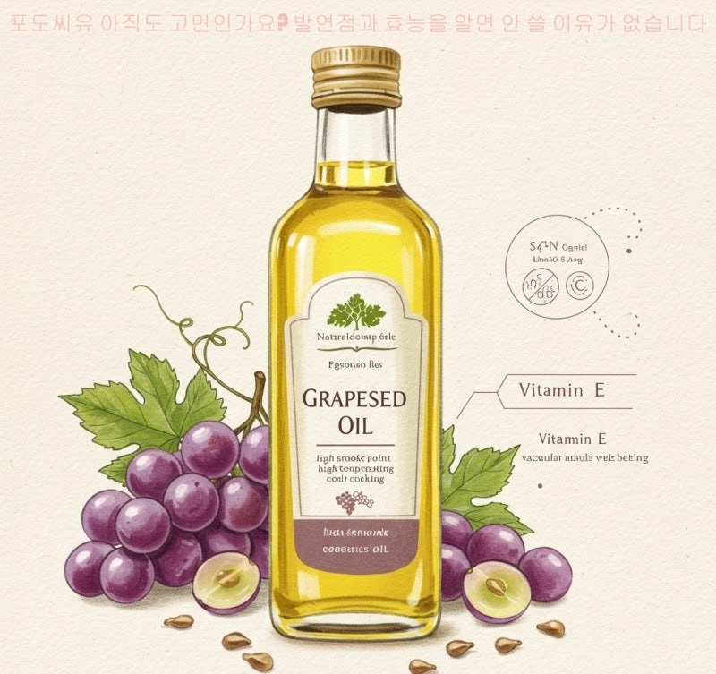 포도씨유 아직도 고민인가요? 발연점과 효능을 알면 안 쓸 이유가 없습니다
