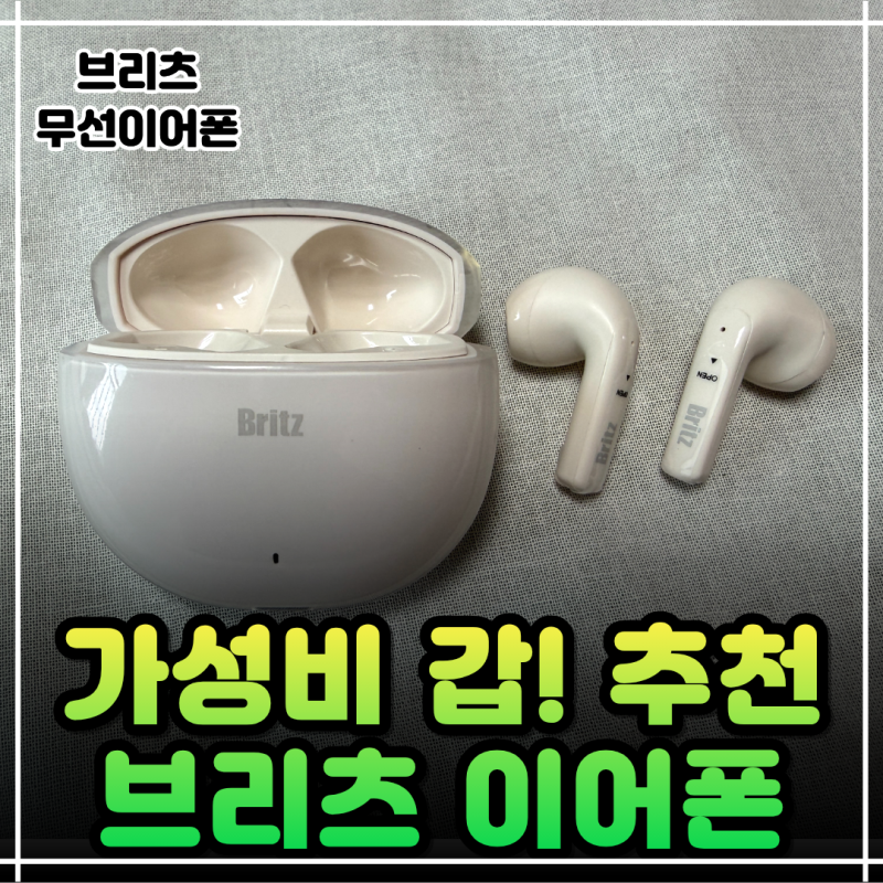 가성비 이어폰 추천! 내구도 노이즈캔슬링 방수까지 끝판왕 무선 이어폰 브리츠 Apods3 후기