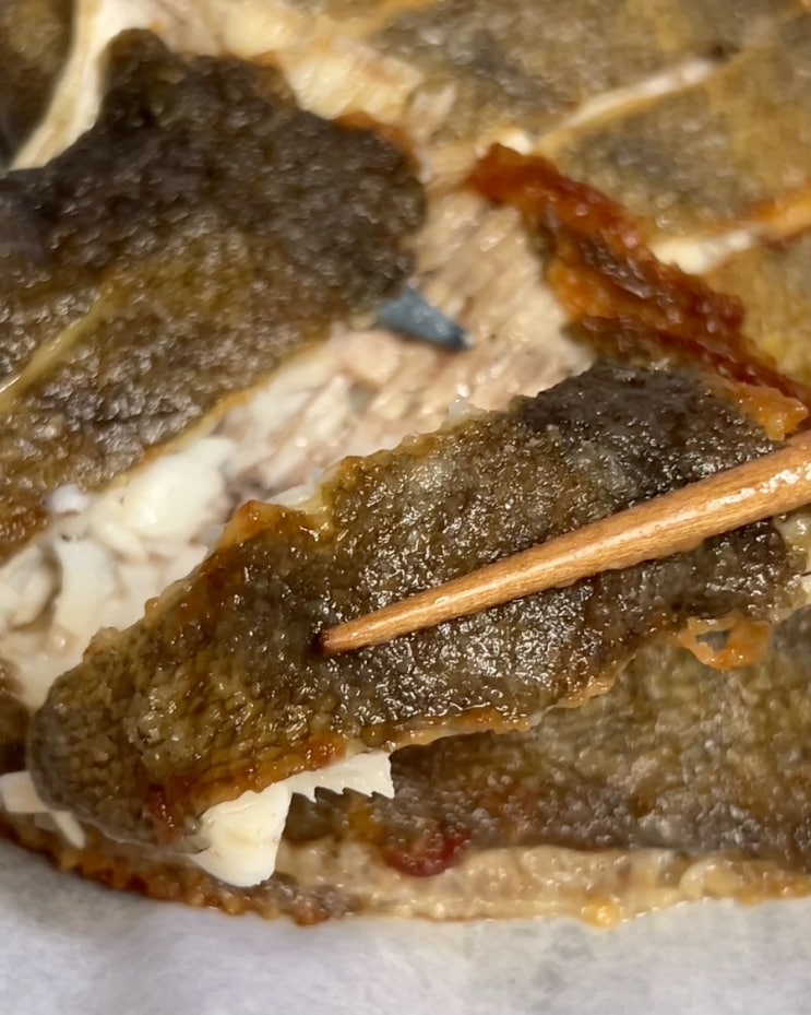  생물 가자미 구이 굽는법 2마리 맛있게 노릇하게