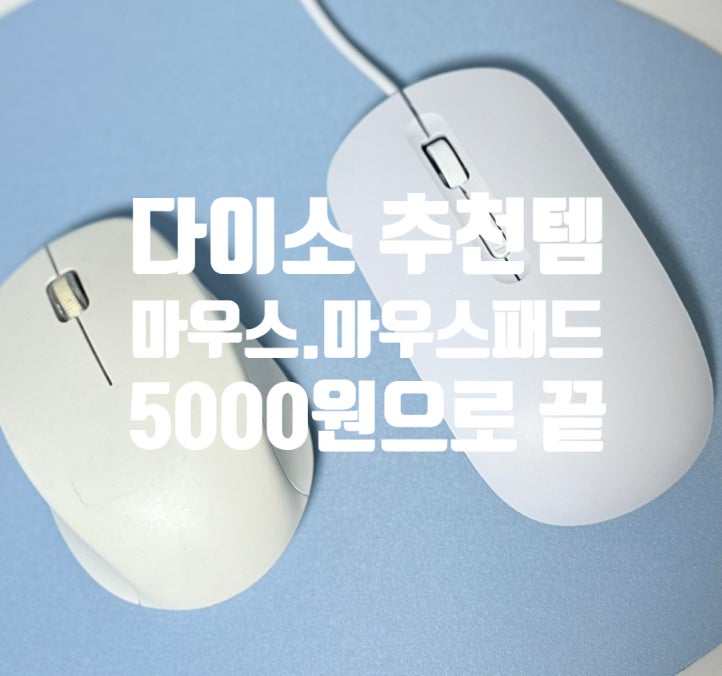 다이소 가성비 마우스 & 다이소 마우스패드 추천