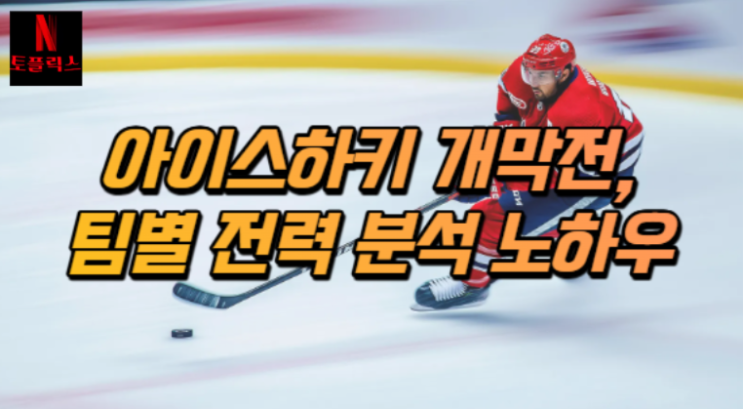  스포츠토토 하키, nhl 시즌 개막전 팀별 전력 분석 노하우