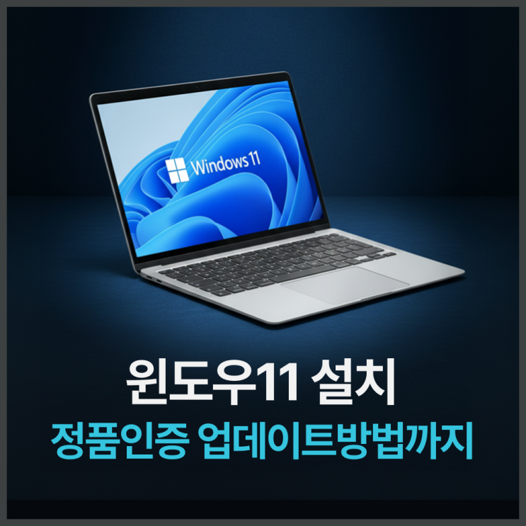  윈도우11 설치 USB 정품인증 업데이트 방법 한번에 정리