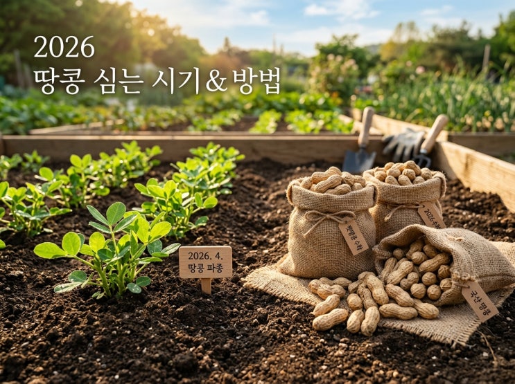 땅콩 모종 심는 시기 및 땅콩 심는 법