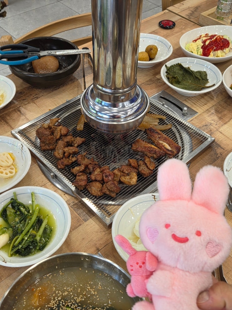  월산동 고기집 박가네 항아리 숯불 양념 돼지갈비, 육즙 가득한 암돼지와 곰취냉면의 환상 조합