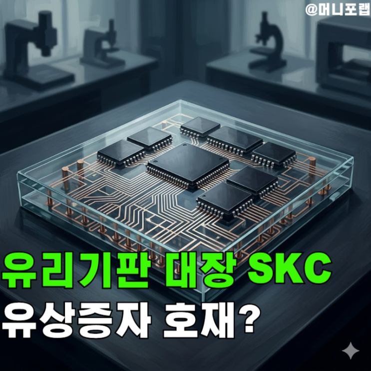  유리기판 관련주 대장 SKC 유상증자 1.2조원, 호재일까