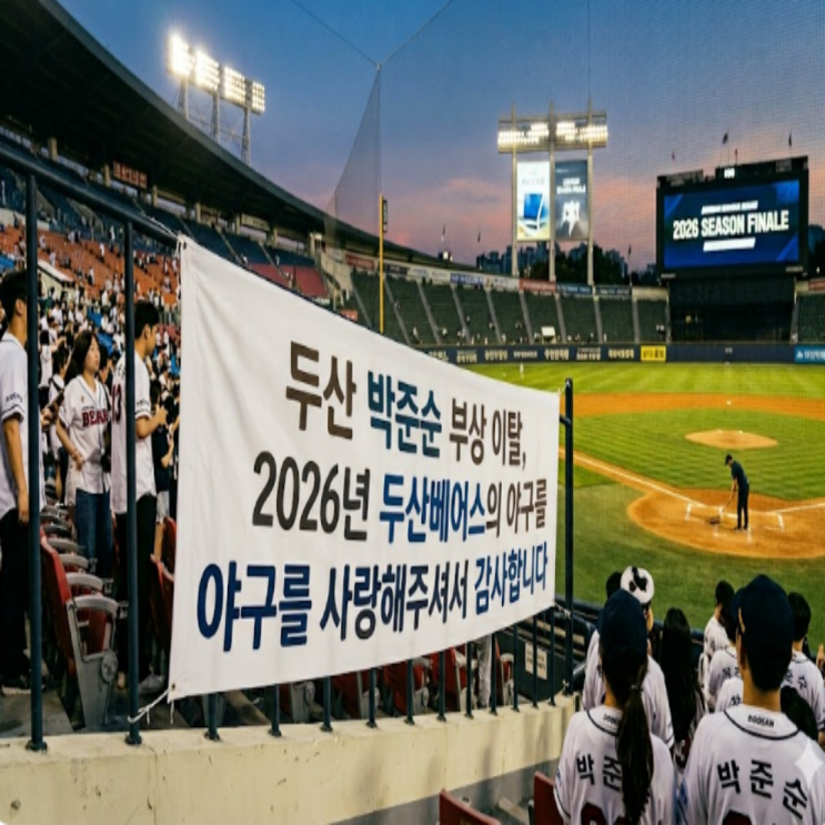 대형악재 청천벽력 두산 박준순 허벅지 부상 1군 말소!! 조금 이르지만 2026년 두산베어스의 야구를 사랑해주셔서 감사합니다!! 6월 내 복귀가 목표!!