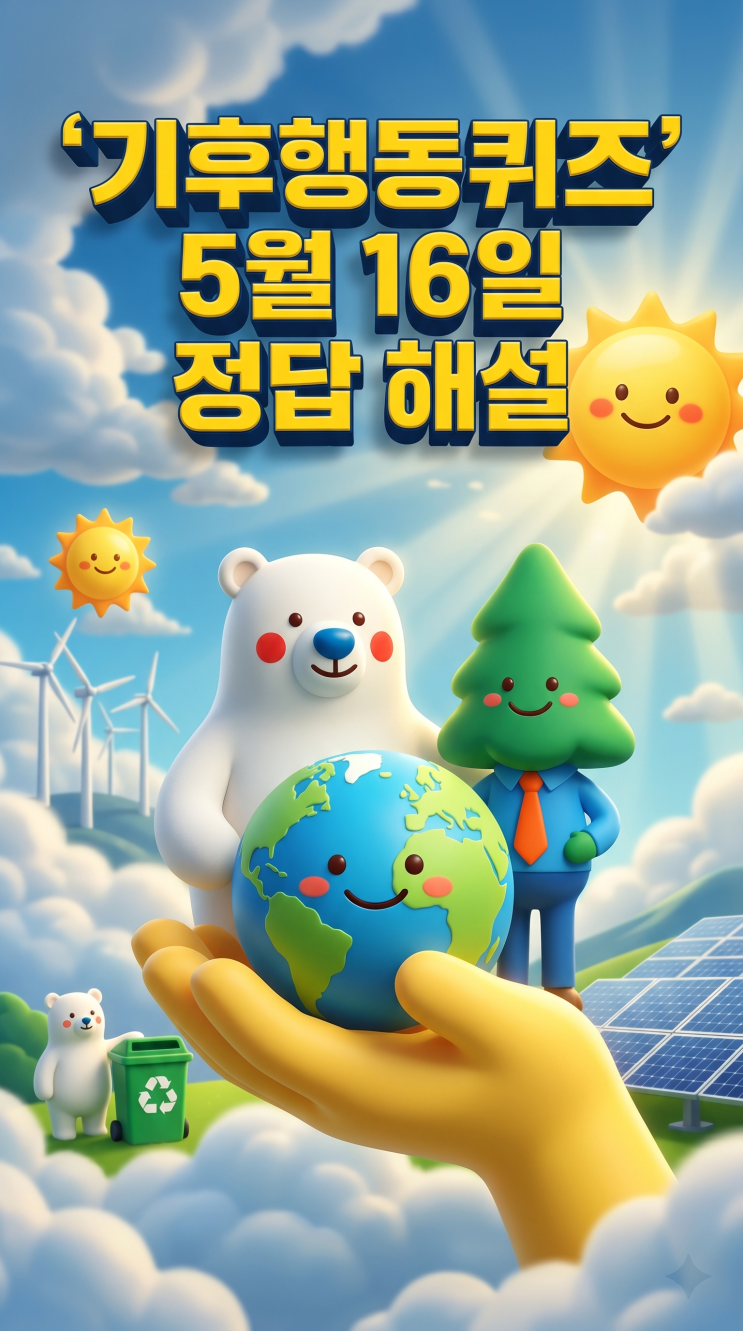  기후행동퀴즈 5월 16일 정답 공개, 오늘 문제 해설·탄소 배출권거래제 의미