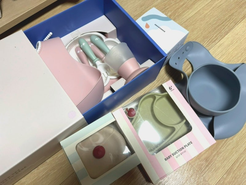 초기 이유식 준비 1탄 식기류 | 글라스락베이비, 도노도노 흡착식판, 베이비뵨 디너세트