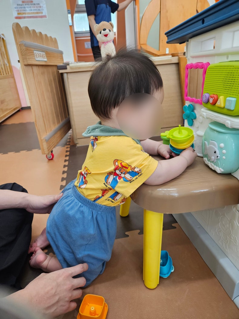용인 장난감도서관 상현점 영유아체험실｜9개월 아기 동생놀이방