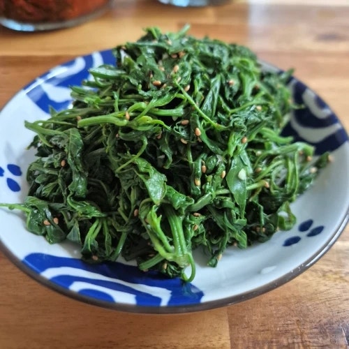 고춧잎무침 데치기 양념 레시피 맛있는 반찬