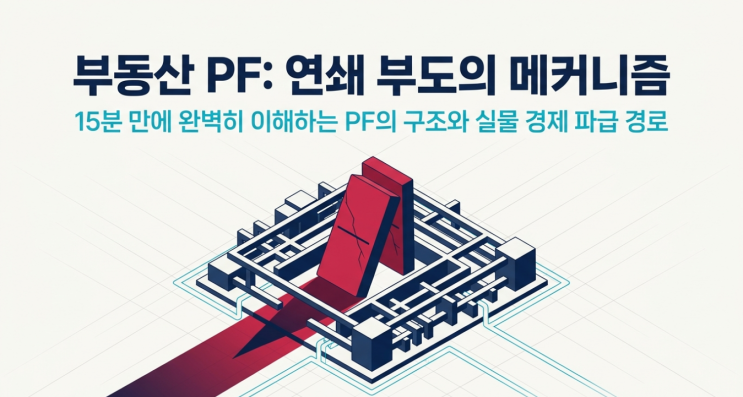  부동산 PF(프로젝트 파이낸싱) 뜻과 연쇄 부도 위기가 실물 경제를 무너뜨리는 구조