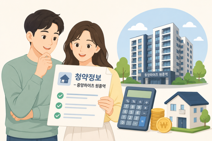  2026년 부천 원종역 아파트 청약 총정리 | 중앙하이츠 원종역 분양가·일정·자격 완벽 가이드
