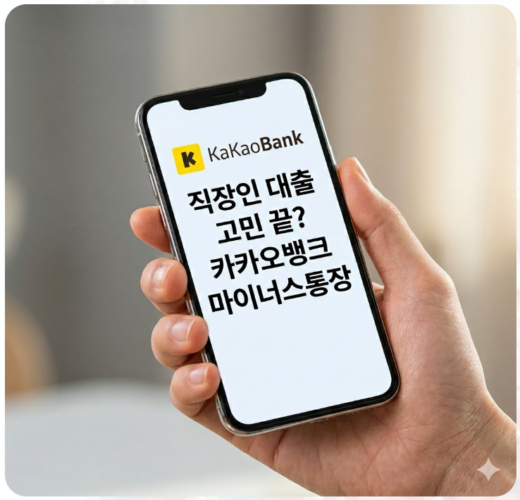  직장인 대출 고민 끝? 카카오뱅크 마이너스통장 한도와 신청 방법 총정리