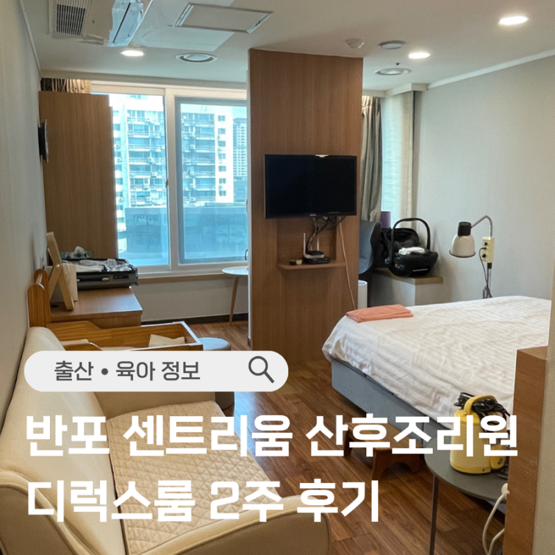 반포 센트리움 산후조리원 디럭스룸 2주 솔직 후기