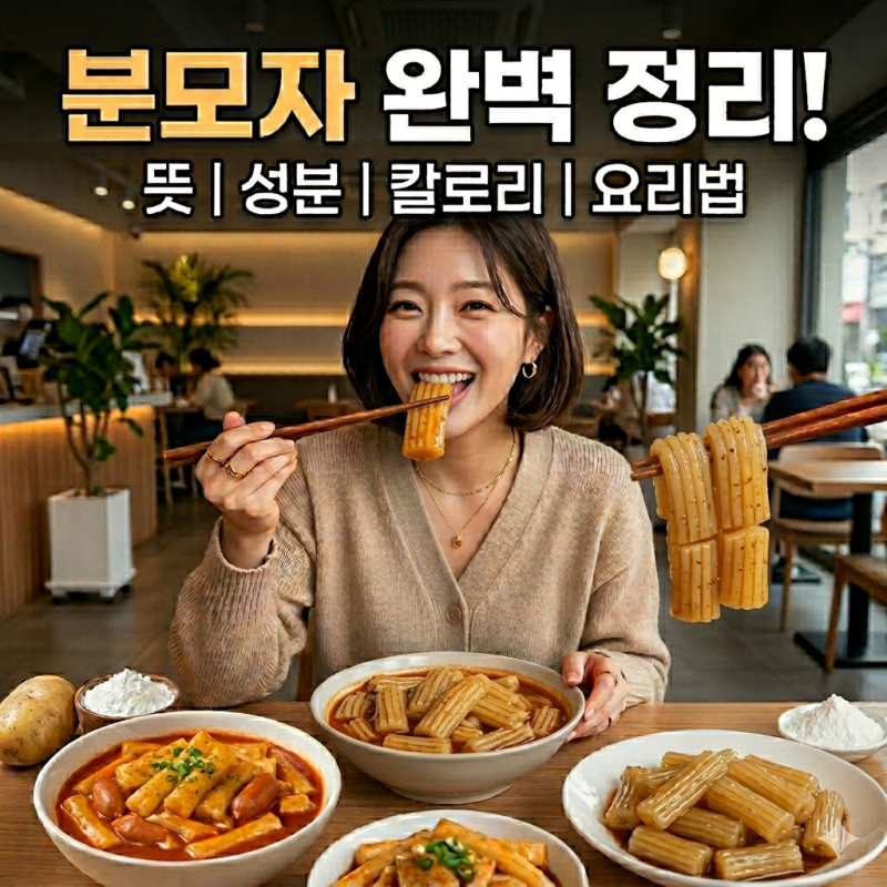 분모자 뜻 성분 칼로리 다양한 요리법까지 총정리