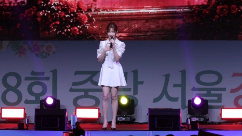 배아현 4k 직캠 미스트롯3 중랑천장미축제 모란동백