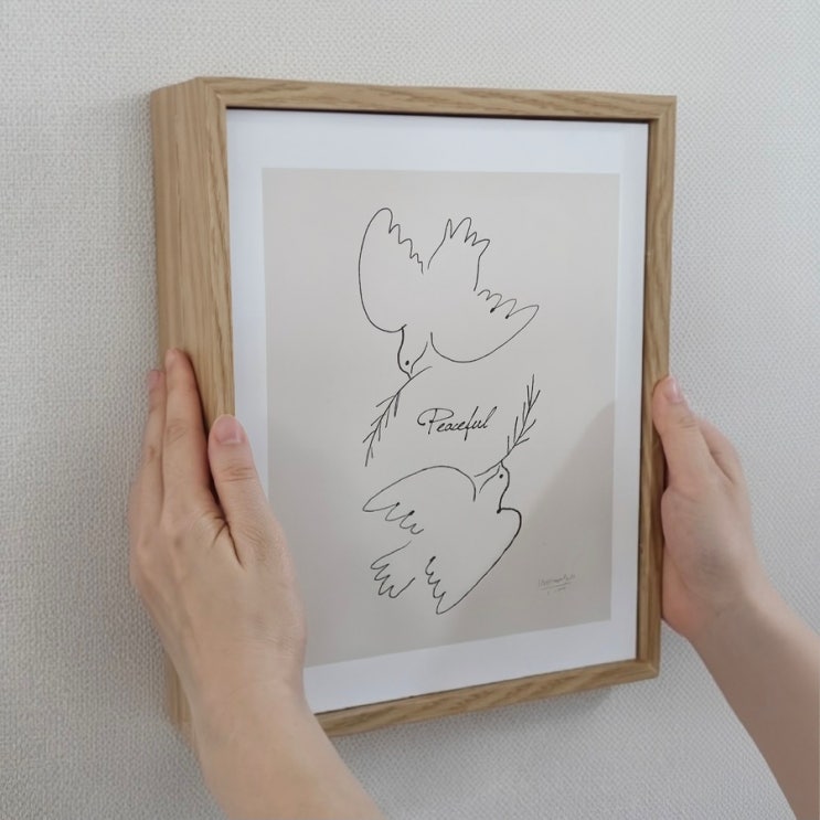  인터폰 가리개 액자 만들기, 다이소액자로 무타공 셀프 완성!