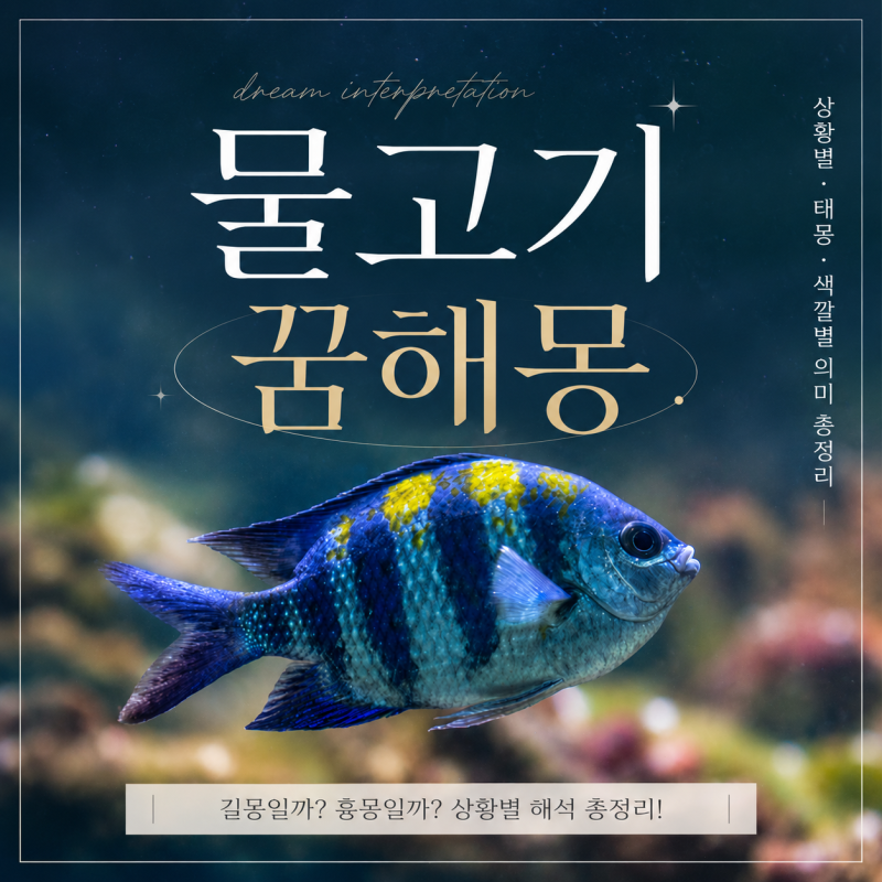 물고기 꿈해몽 상황별 정리! 길몽 흉몽 물고기태몽 한눈에 보기